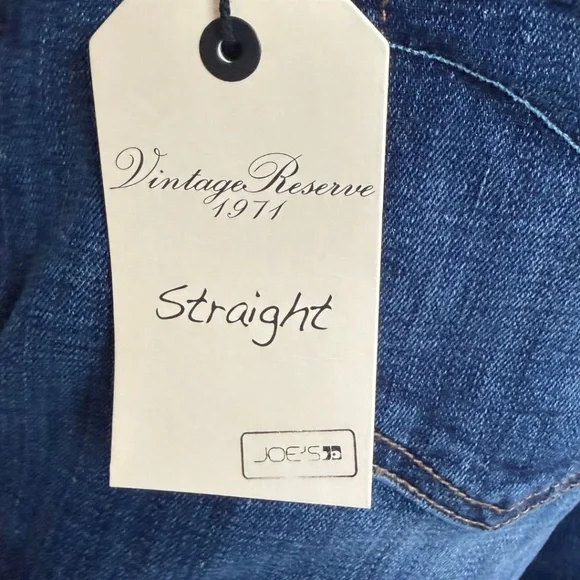 Joe's Jeans Straight Ankle Genna Medium‎ Wash Stretch Mid Rise Size 29 NWT - Picture 3 of 5